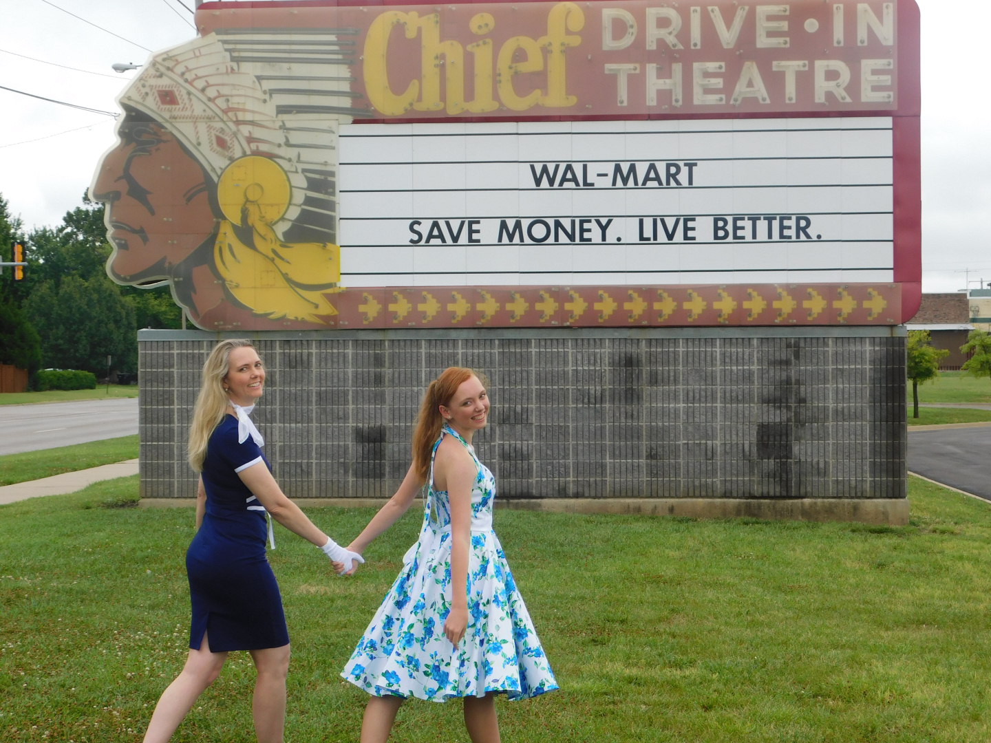 Chief Drive In sign, 37th Street. Kudos to Wal-Mart for not only saving but preserving the glorious piece of Topeka architecture.